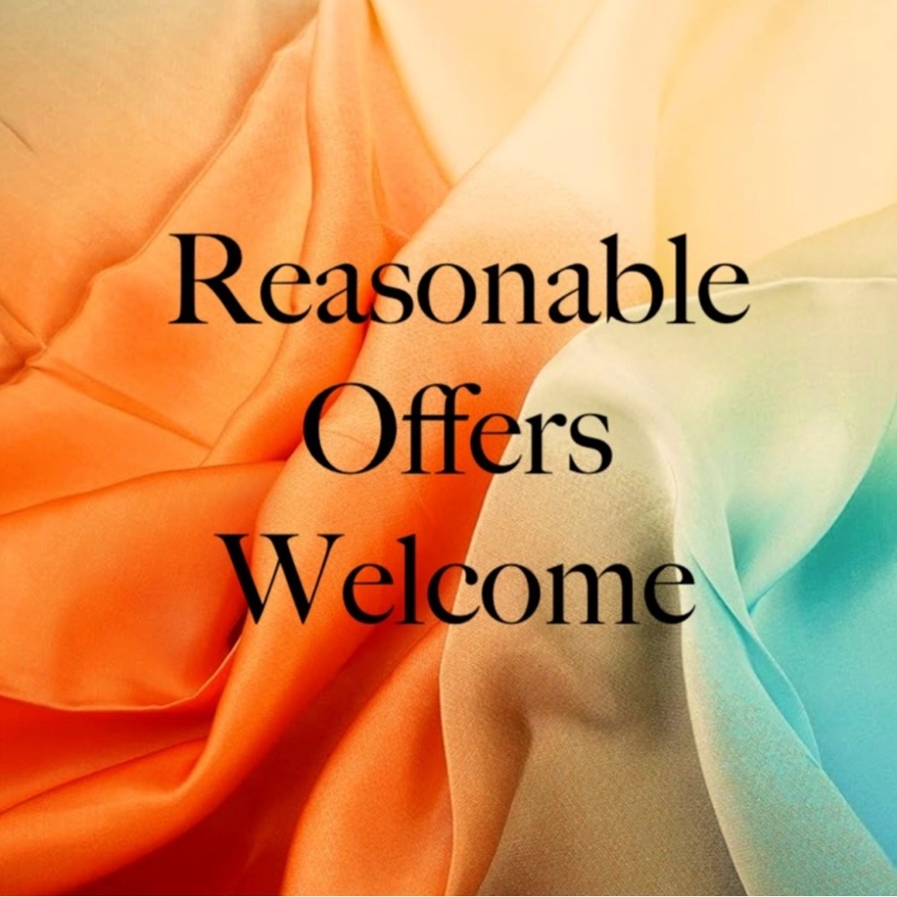 I am open to offers on most items unless otherwise stated.